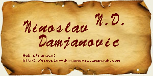 Ninoslav Damjanović vizit kartica
